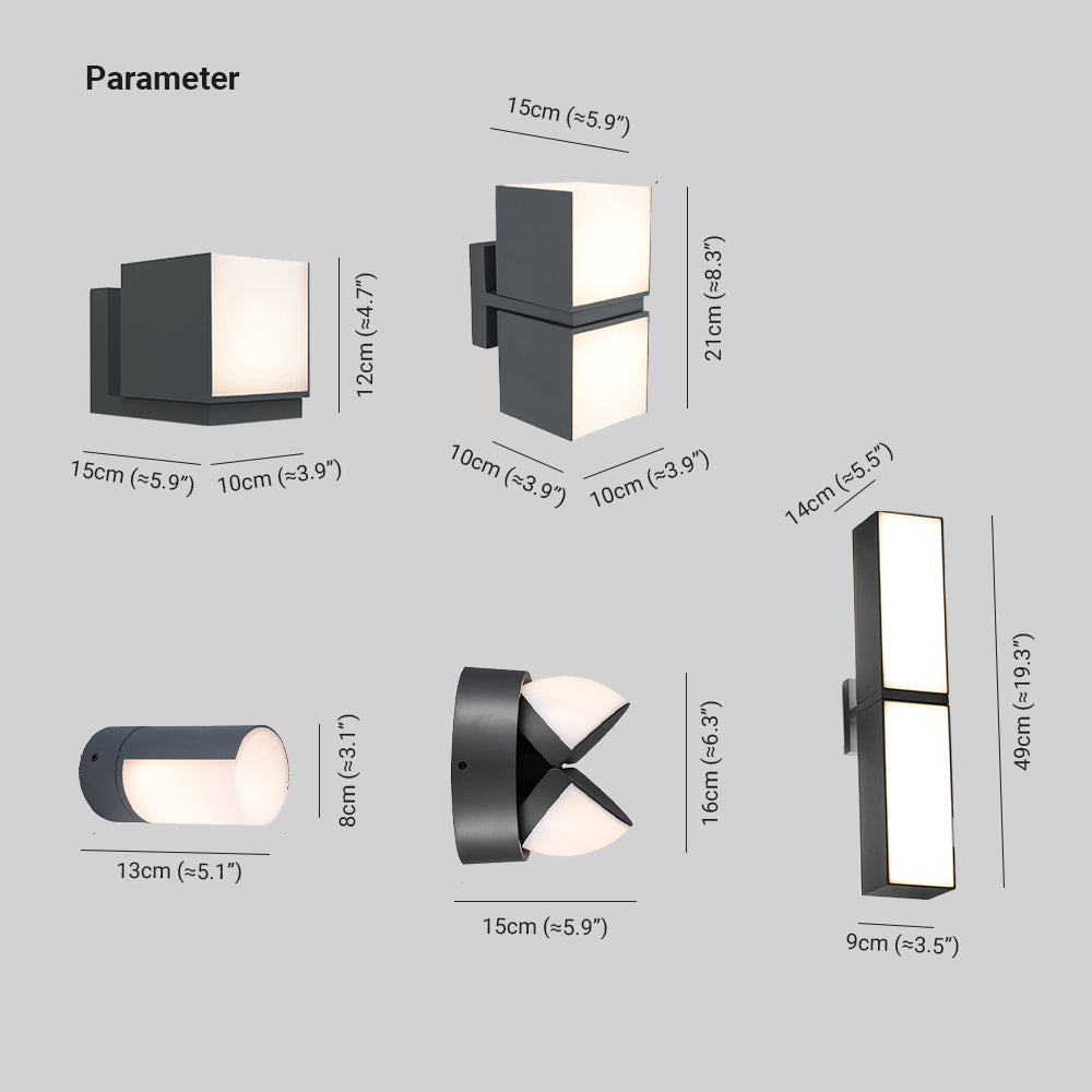 BoxGlow | Elegante geometrische wandlamp