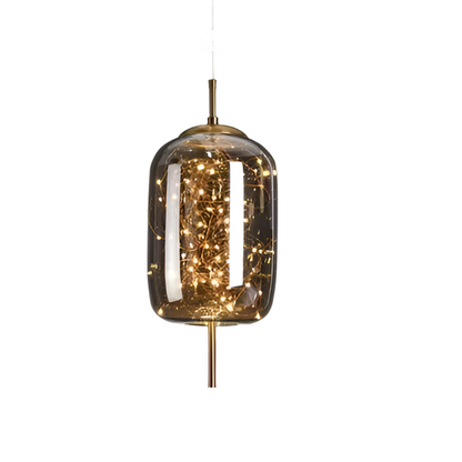 Essence | Exquisite bruin glazen hanglamp