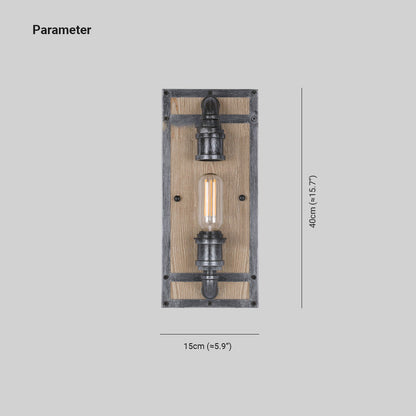 TimberBeam | Retro industriële wandlamp