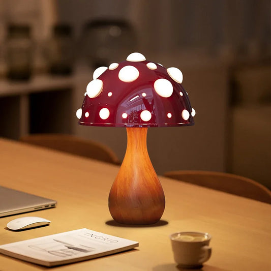 AmanitaLichtzauber - Sfeervolle LED paddenstoelenlamp