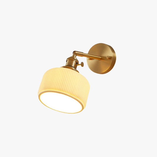 Tijdloze wandlamp met geribbelde vorm