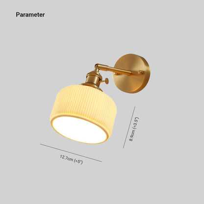 Tijdloze wandlamp met geribbelde vorm