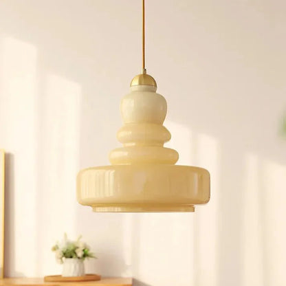 Bauhaus kalebas glazen hanglamp
