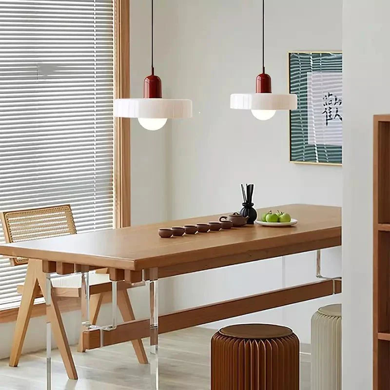 ColorLume | Geometrische Bauhaus Plafondlamp – Glazen Designlamp met Kleurrijke Accenten