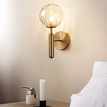 ClaireLum -  Wandlamp van bewerkt glas
