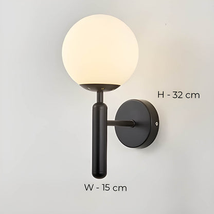ClaireLum -  Wandlamp van bewerkt glas