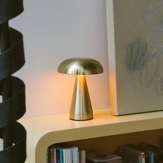 Draagbare Metalen Aanraaklamp | Messing Goud