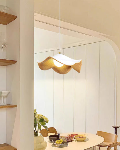 ElementBois - Hanglamp in Hars Lotus Plafondlamp