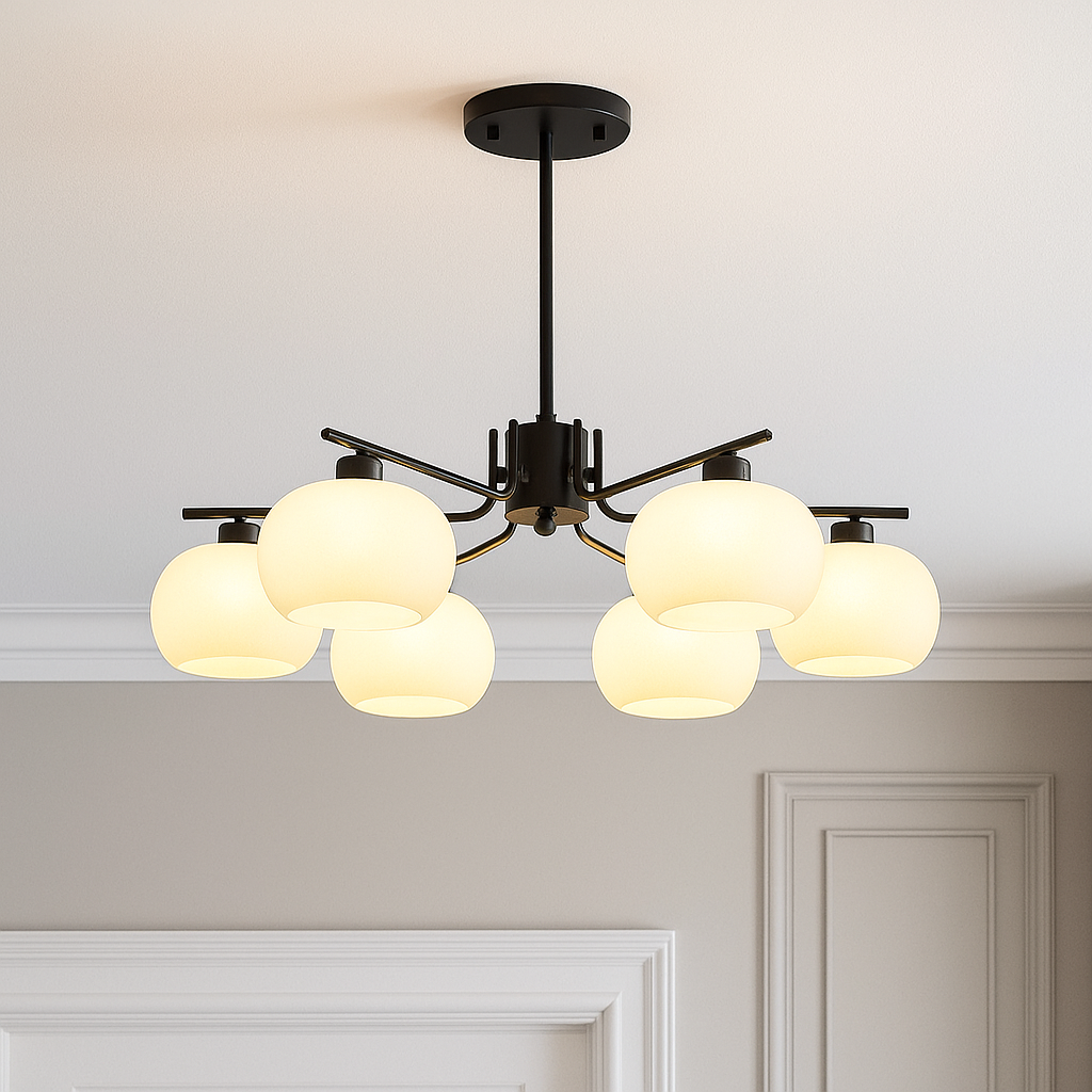 Bauhaus kroonluchter voor slaapkamer