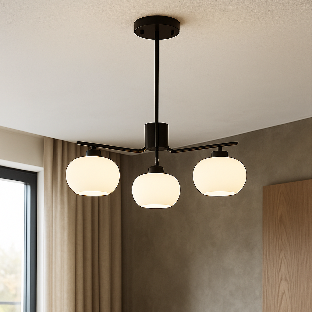 Bauhaus kroonluchter voor slaapkamer