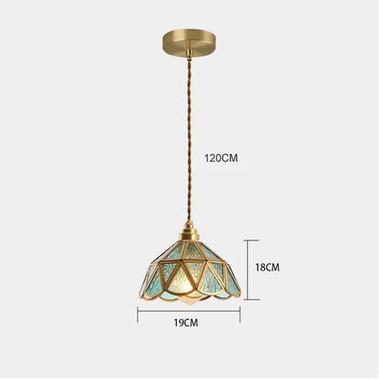 Glas in lood hanglamp