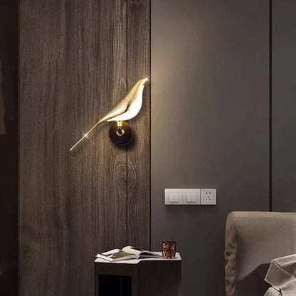 FeatherGlow | Elegante vogelvormige wandlamp