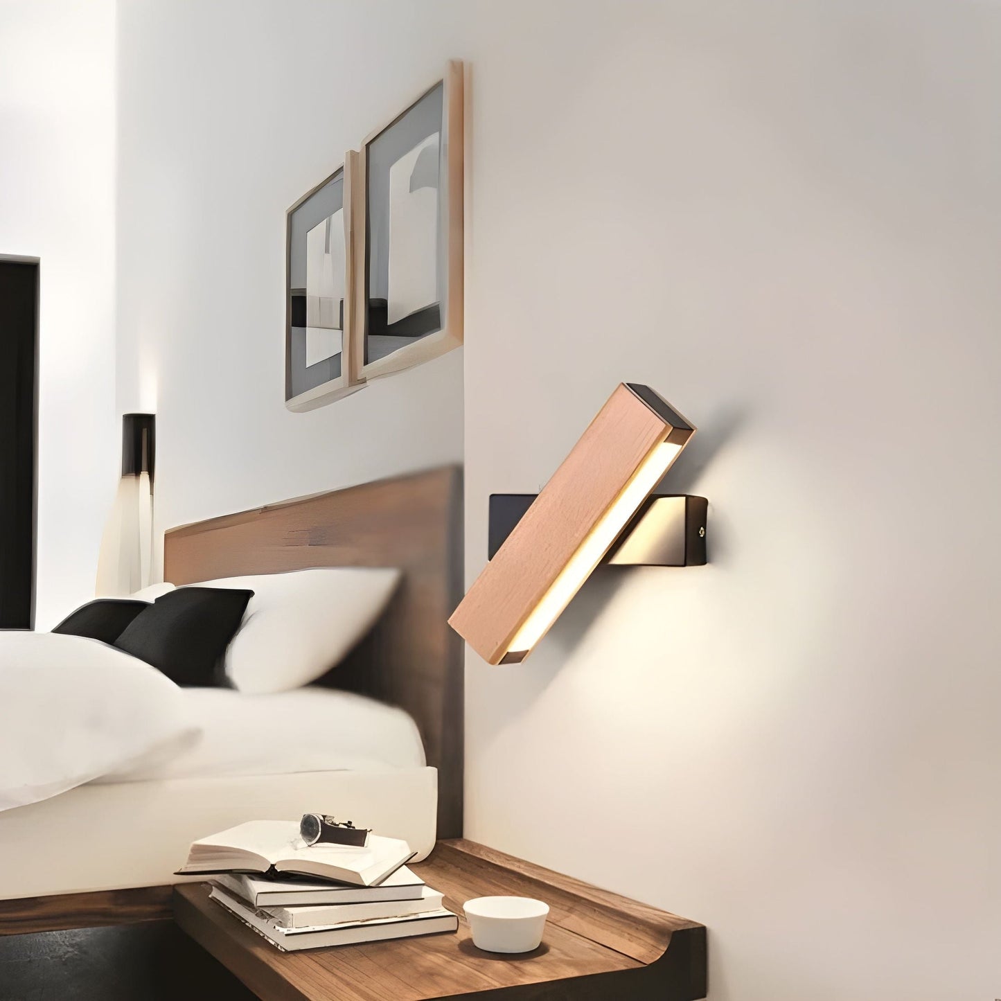 ScandiGlow | Houten LED-Wandlamp