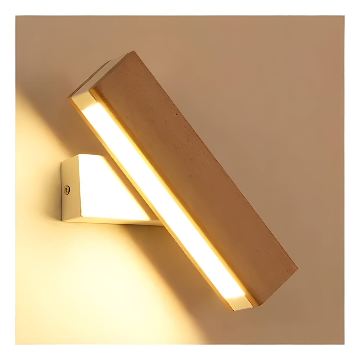 ScandiGlow | Houten LED-Wandlamp