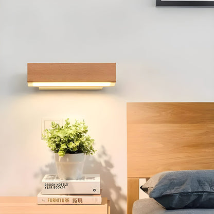 ScandiGlow | Houten LED-Wandlamp