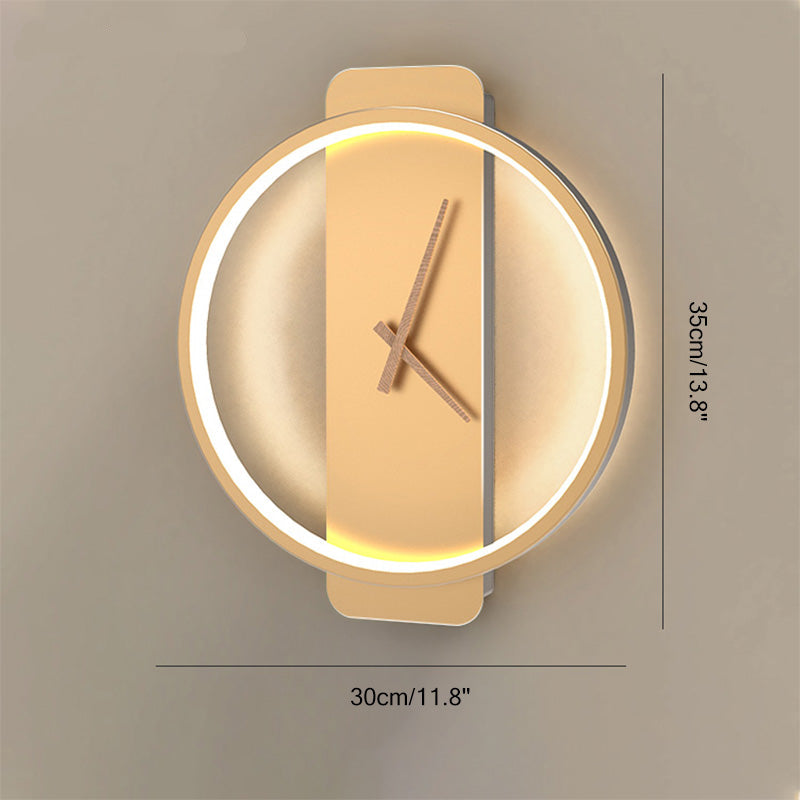 ZenTime | Strakke Wandklok met Rustgevend Licht