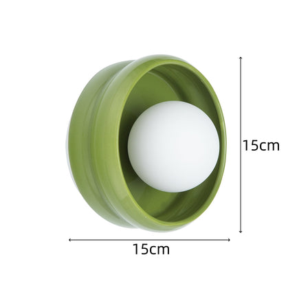 LumiRing | Elegante ronde keramische wandlamp