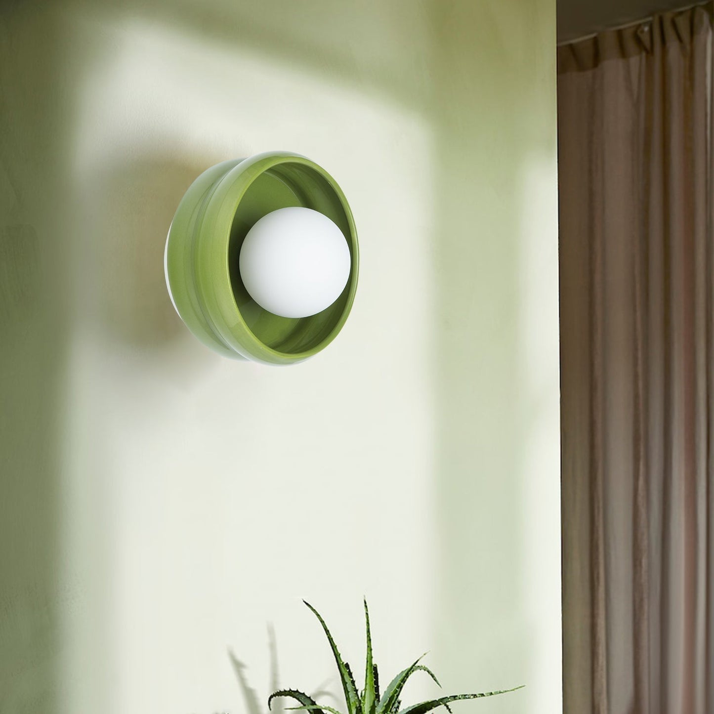 LumiRing | Elegante ronde keramische wandlamp