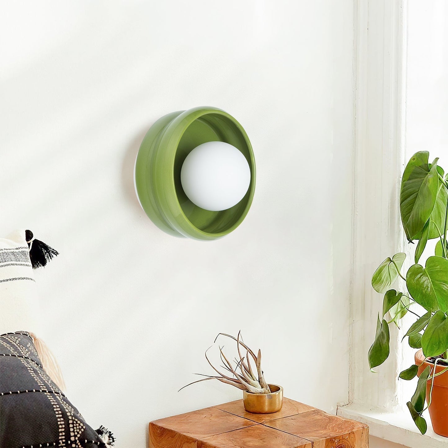LumiRing | Elegante ronde keramische wandlamp