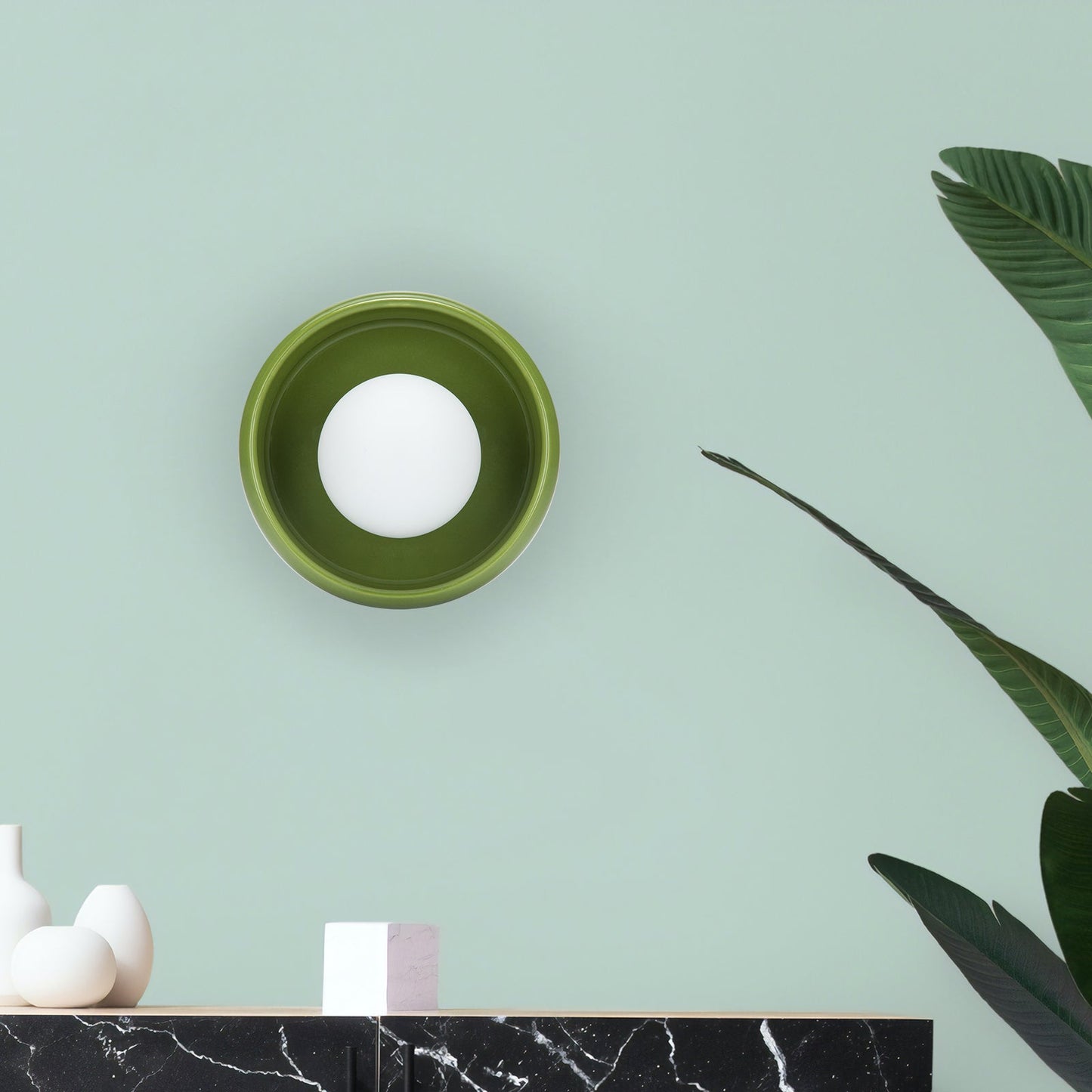 LumiRing | Elegante ronde keramische wandlamp