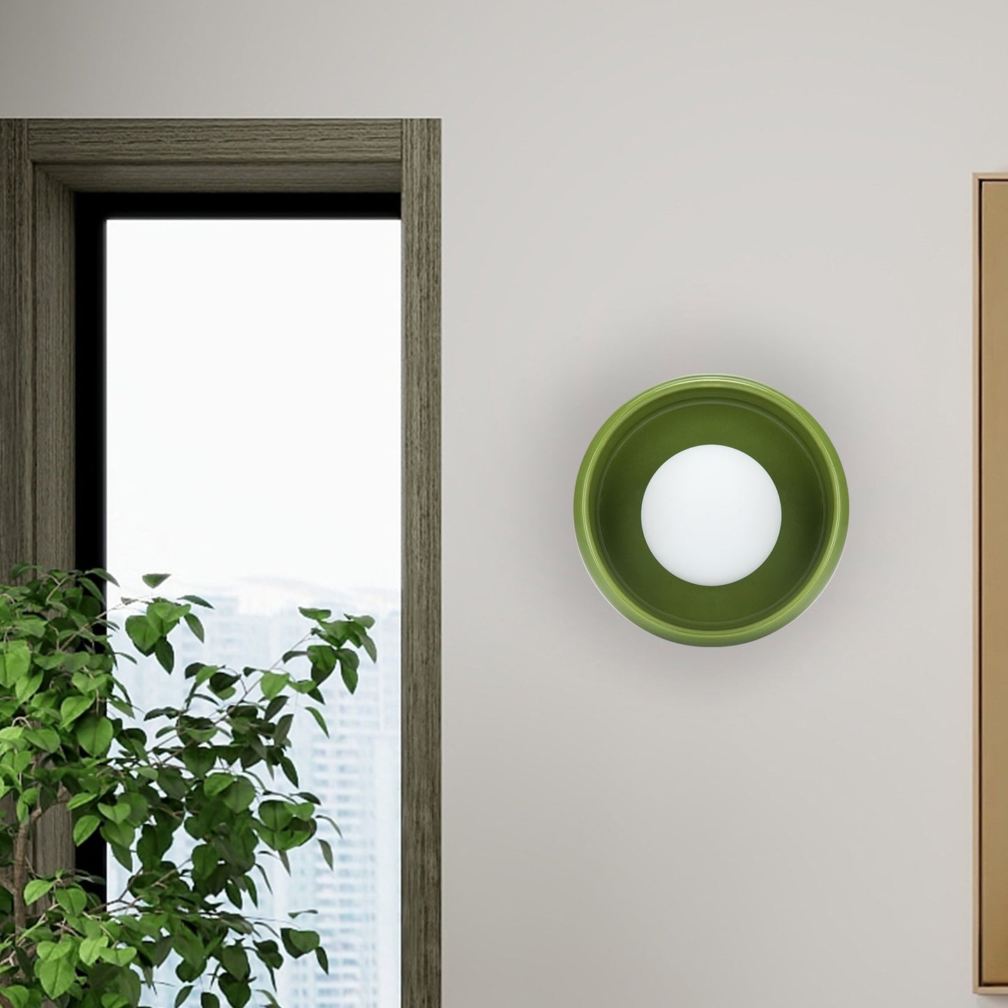 LumiRing | Elegante ronde keramische wandlamp