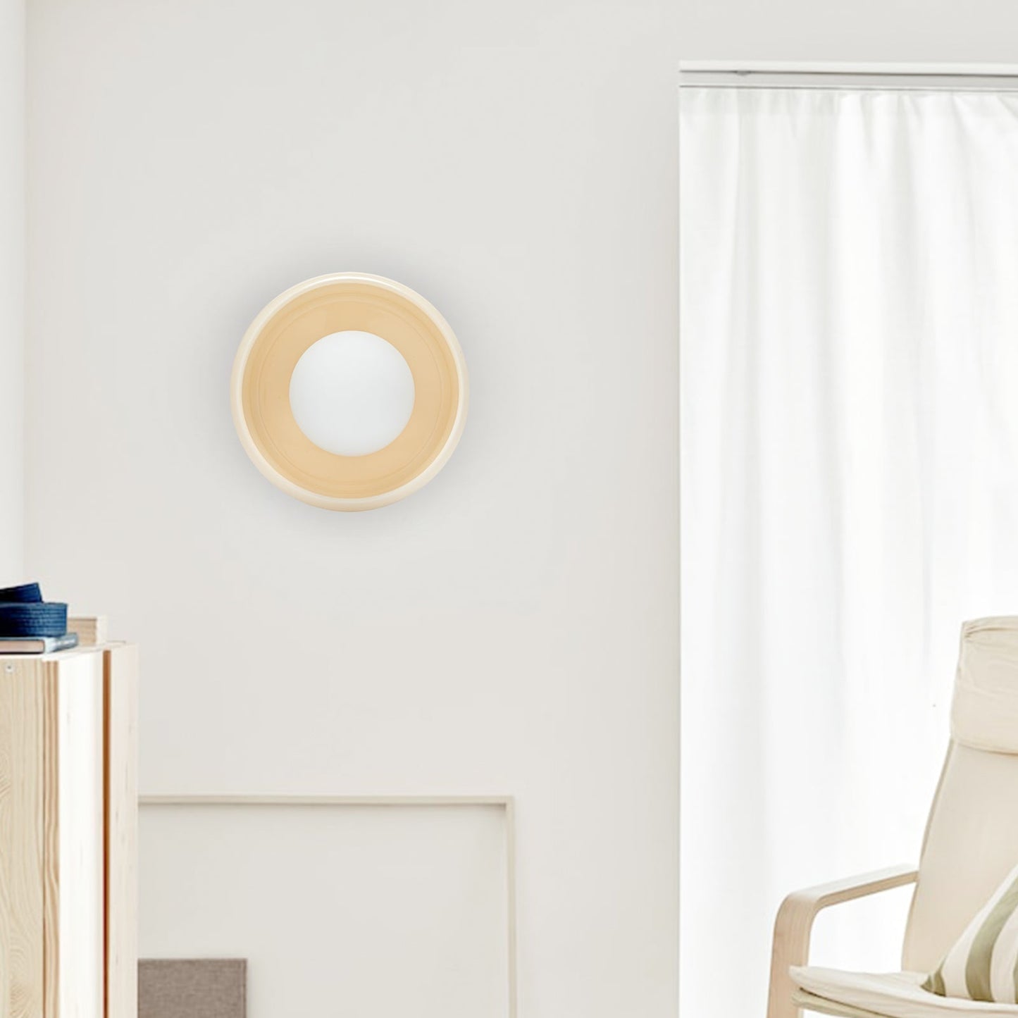LumiRing | Elegante ronde keramische wandlamp