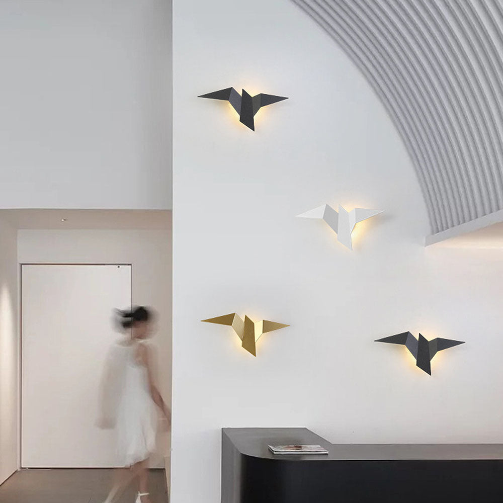 LumenBird | Artistieke ijzeren wandlamp