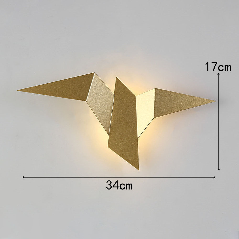 LumenBird | Artistieke ijzeren wandlamp