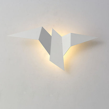 Creatieve ijzeren wandlamp in de vorm van een vogel