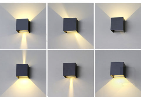 Moderne Aluminium Waterdichte LED Wandlamp Buiten Binnen Gebruik