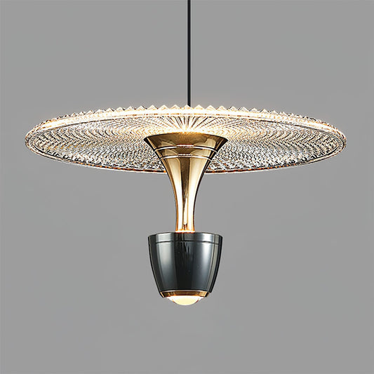 Moderne Led hanglamp in schijfvorm