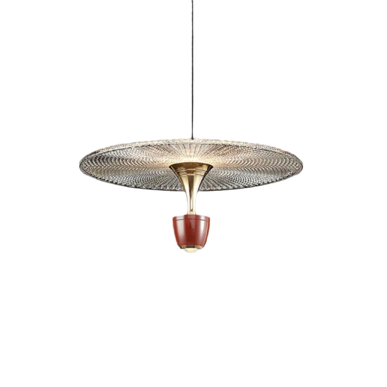 Moderne Led hanglamp in schijfvorm