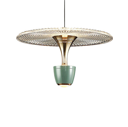 Moderne Led hanglamp in schijfvorm