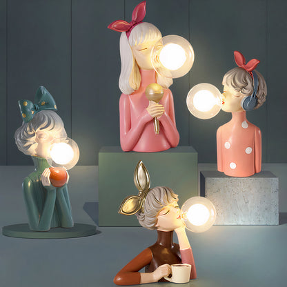 Artisan Sisters | Handgemaakte Tafellamp – Elegante Houten Voet & Luxe Textiel Lampenkap