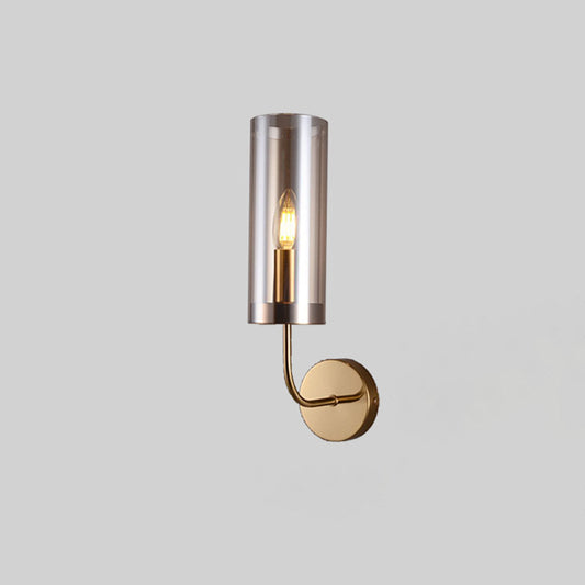 GoldMist | Cilinder glazen wandlamp