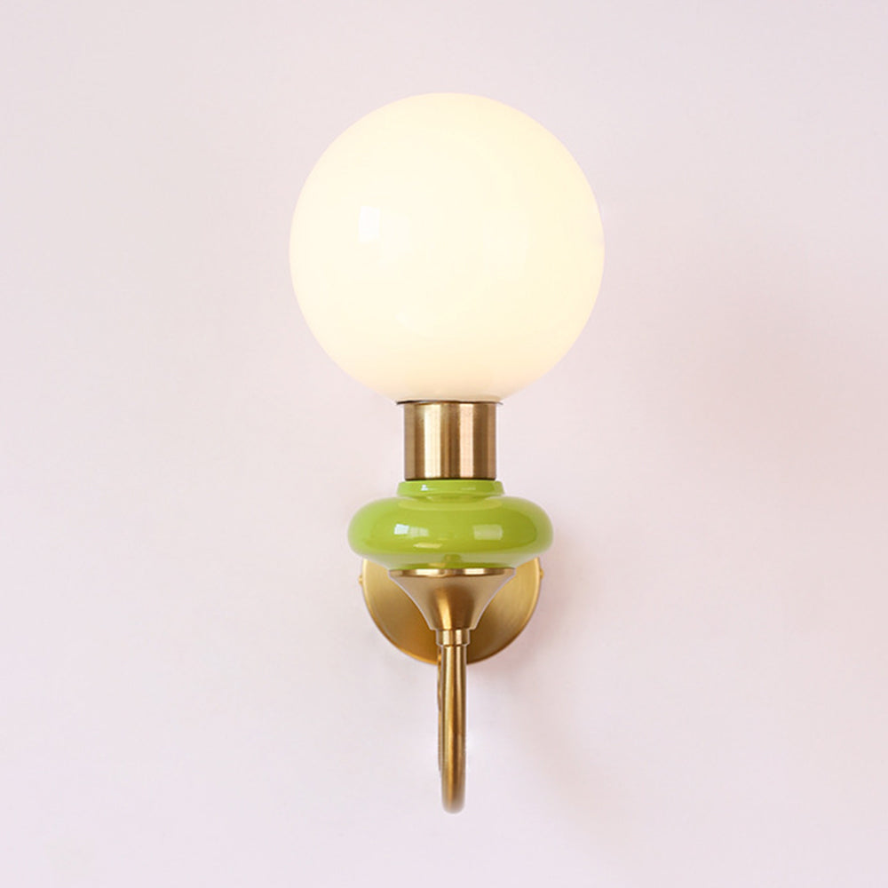 VintageGlow | Retro Frans glazen wandlamp