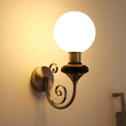 VintageGlow | Retro Frans glazen wandlamp