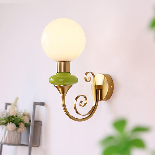 VintageGlow | Retro Frans glazen wandlamp