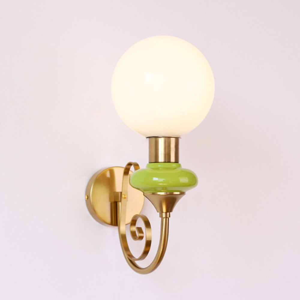 VintageGlow | Retro Frans glazen wandlamp