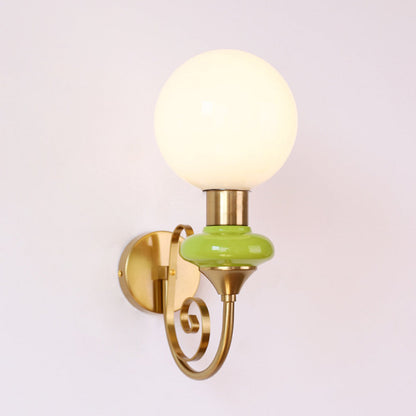 VintageGlow | Retro Frans glazen wandlamp