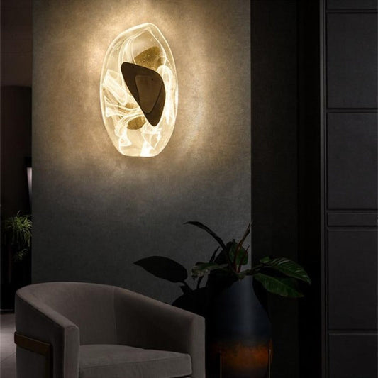 AuraGlass | Moderne kunst glazen wandlamp