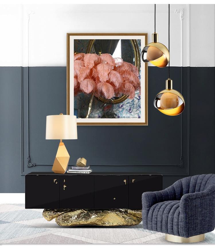 EOS - Elegante Gouden Glazen Hanglamp