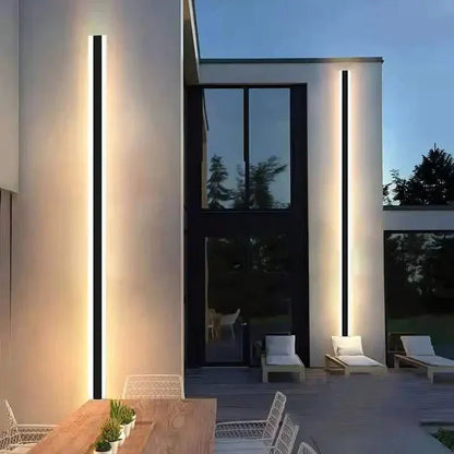 Gestreepte wandlamp