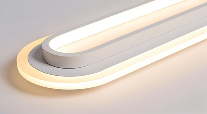 OvalLuxe LED Plafondlamp | Moderne Ovale Plafondlamp 24W Warm Wit, Energiezuinig & Elegant voor Woonkamer, Slaapkamer & Gang