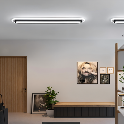 OvalLuxe LED Plafondlamp | Moderne Ovale Plafondlamp 24W Warm Wit, Energiezuinig & Elegant voor Woonkamer, Slaapkamer & Gang