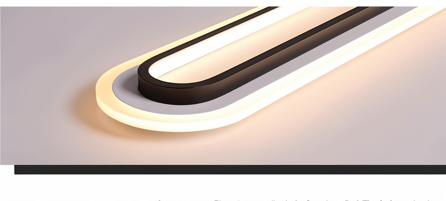 OvalLuxe LED Plafondlamp | Moderne Ovale Plafondlamp 24W Warm Wit, Energiezuinig & Elegant voor Woonkamer, Slaapkamer & Gang