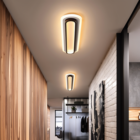 OvalLuxe LED Plafondlamp | Moderne Ovale Plafondlamp 24W Warm Wit, Energiezuinig & Elegant voor Woonkamer, Slaapkamer & Gang