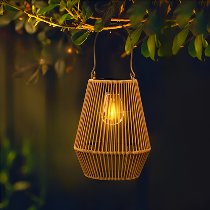 BambusLicht | Weerbestendige buitenlantaarn op zonne-energie voor sfeervolle verlichting