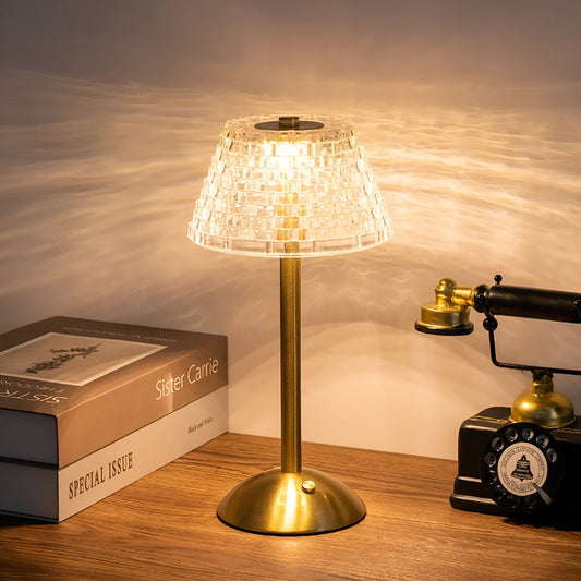 RusticGlow tafellamp - Stijlvolle snoerloze verlichting