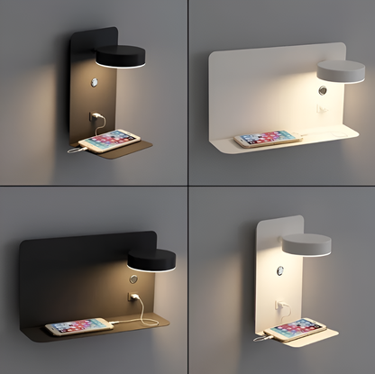DazzleShelf Minimalistisch USB nachtlampje met oplader